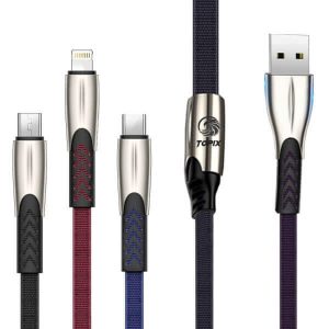 کابل تبدیل USB به لایتنینگ/USB-C/microUSB تاپیکس طول 1.5 متر